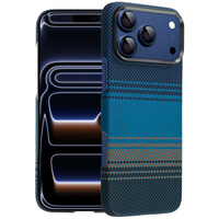 Case for iPhone 17 Pro, Aramid Fiber, for MagSafe, thin and lightweight, blue