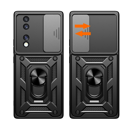Case for Honor 70 5G, CamShield Slide, black