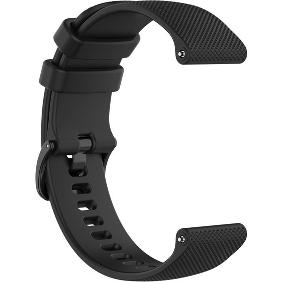 Silicone strap for 18mm do Garmin Vivomove 3S / Vivoactive 4S, Black