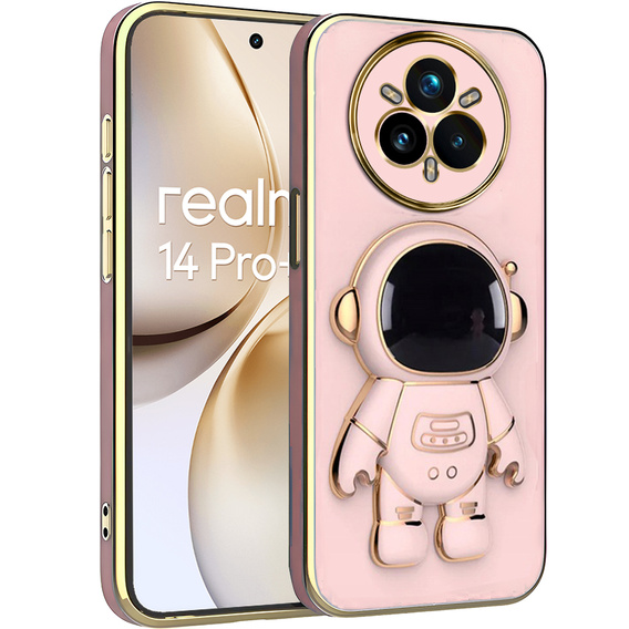 Case for Realme 14 Pro+ 5G, Astronaut, pink