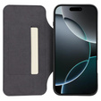 X-LEVEL Case for iPhone 16 Pro, Magnetic Card Holder, grey