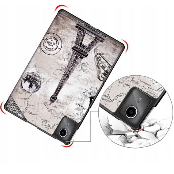 Case for Lenovo Tab M11, Smartcase, Eiffel Tower