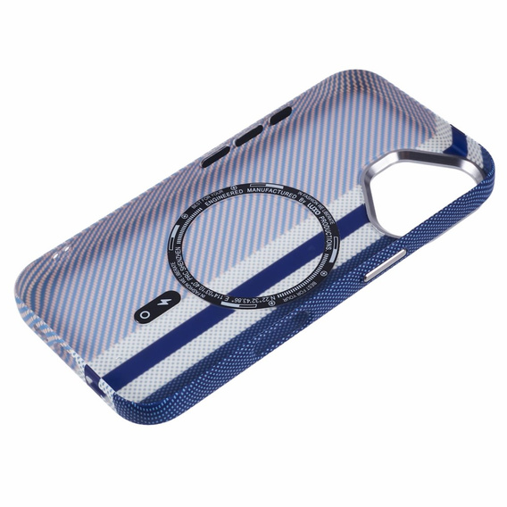 MagSafe's iPhone 16 Case, Carbon Fiber, blue