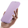 Dux Ducis case for iPhone 17 Pro, Skin X Pro, with flap, for MagSafe, purple