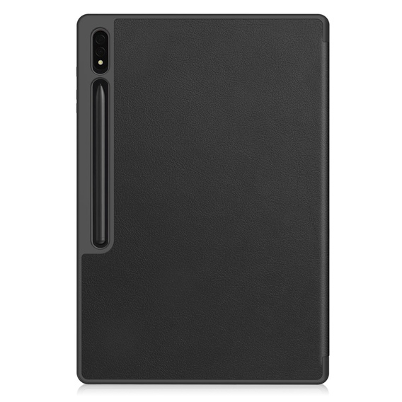 Case for Samsung Galaxy Tab S10 Ultra, Smartcase with stylus space, black