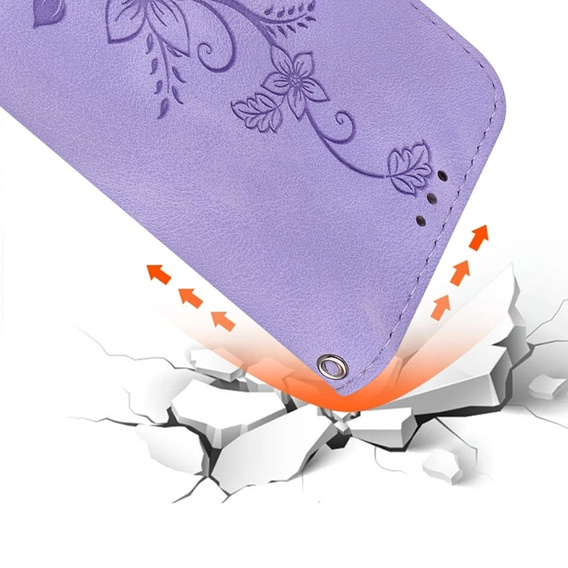 Flip case for Oppo A60, Lily Flower, purple