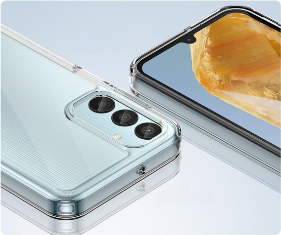 Case for Samsung Galaxy M15 5G, Fusion Hybrid, transparent / black