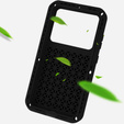Love Mei Case for Samsung Galaxy S23, armored with glass, black