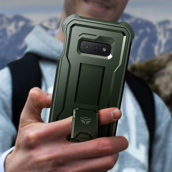 Armored case for Samsung Galaxy S10e, Dexnor Full Body, green
