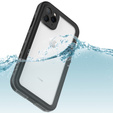 IP68 Waterproof Case for iPhone 11 Pro, Redpepper Dot+, black