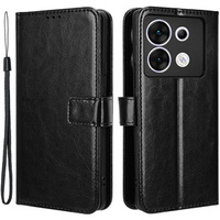 Flip case for Infinix Zero 30 5G, Crazy Horse Wallet, black