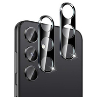 2x ERBORD tempered glass for camera to Samsung Galaxy S24+ Plus, black
