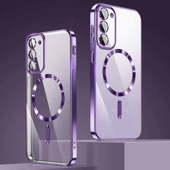 Case for Samsung Galaxy S23, Electro MagSafe, purple + Screen Glass