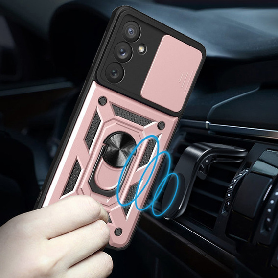 Case for Samsung Galaxy A34 5G, CamShield Slide, pink rose gold