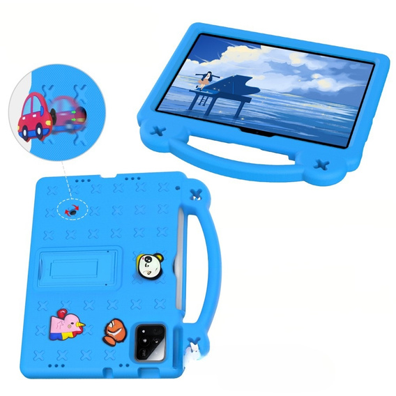 Children's case for Xiaomi Pad 7 / 7 Pro, Cute Patterns, with stand, blue