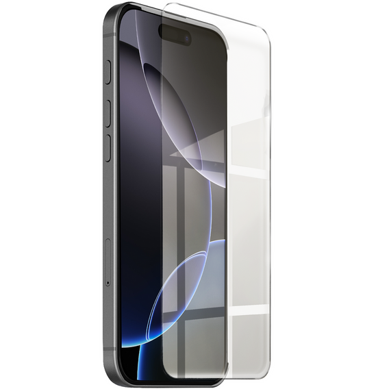 Spigen case for iPhone 16 Pro, Ultra Hybrid, black + 9H Tempered Glass
