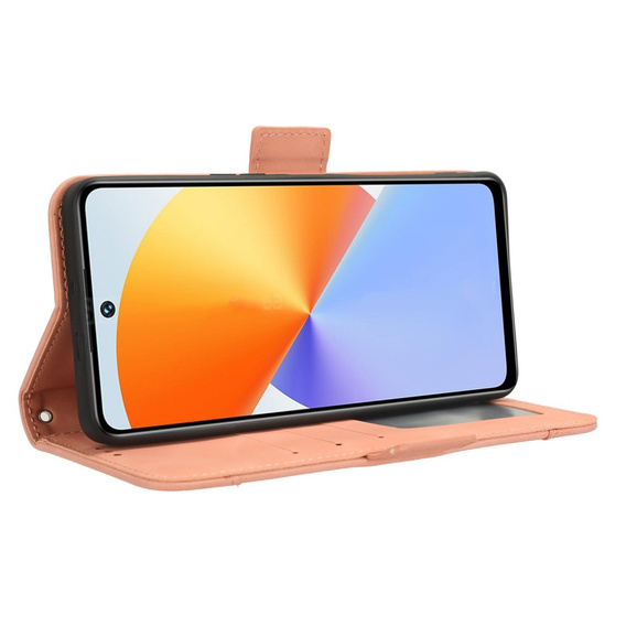 Flip case for Infinix Note 30 VIP, Card Slot, pink