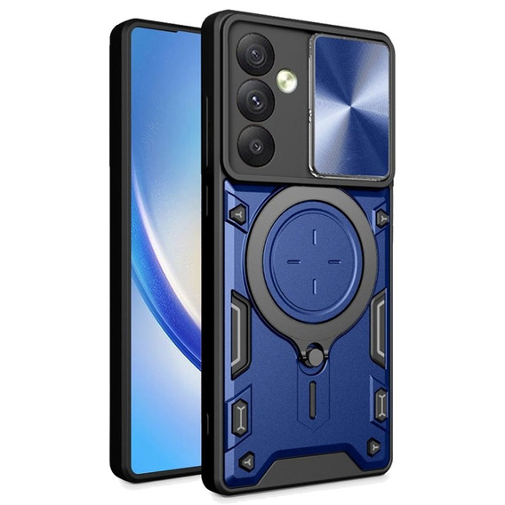 Armor case for Samsung Galaxy A54 5G, CamShield Slide, blue