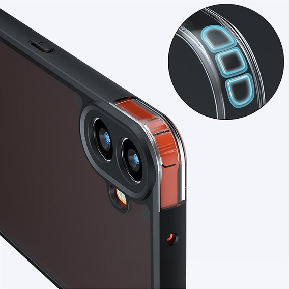 Case for Nothing CMF Phone 1, Fusion Hybrid, transparent