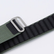 Nylon Strap for Apple Watch 1/2/3/4/5/6/7/8/SE/ULTRA 42/44/45/49mm, Green / Black