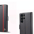 Flip case for Samsung Galaxy S24 Ultra, Carbon LC.IMEEKE, black