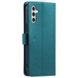 Flip case for Samsung Galaxy A55 5G, Rhombus Crossbody Leather, dark green