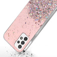 Case for Samsung Galaxy A33 5G, Glittery, pink