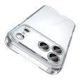 Silicone sleeve for iPhone 17 Pro Max, with hard back, transparent