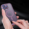 Case for iPhone 14 Pro Max, ERBORD Impact Guard, MagSafe, purple