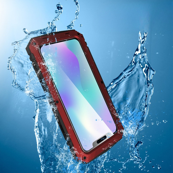 Armored case for iPhone 11, R-JUST, red / black