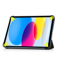 Case for iPad 10.9 2022 10 Gen, Smartcase with stylus space, black