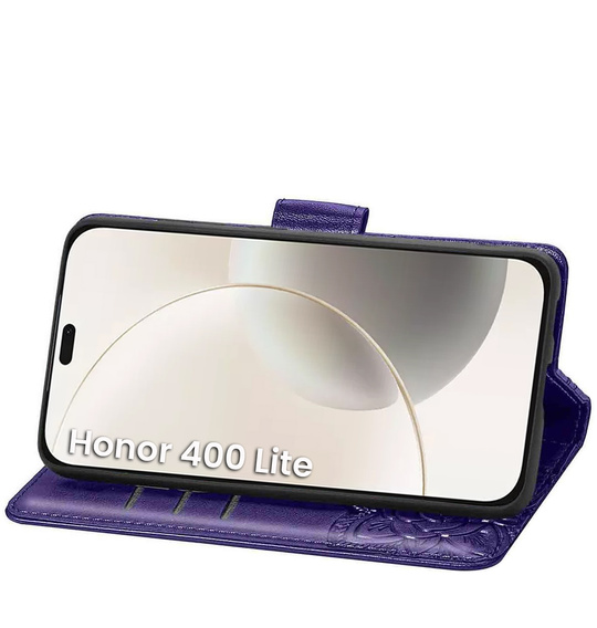 Flip case for Honor 400 Lite, Butterfly, purple
