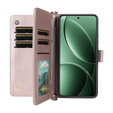 Crossbody Leather Wallet flip case for Xiaomi Poco F7 Ultra, pink