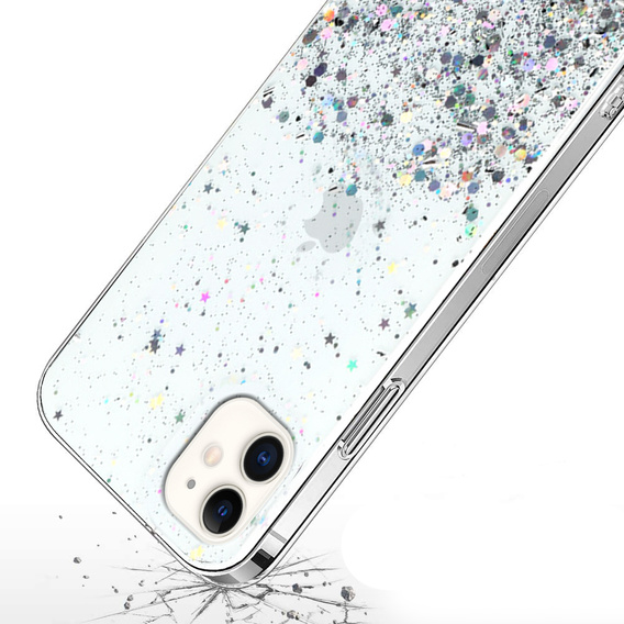 Case for iPhone 11, Glittery, transparent