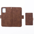 Flip case for Motorola Moto G54 5G, Card Slot, brown