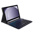 Case + keyboard Samsung Galaxy Tab A9, Leather Pen Slot, black