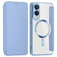 Flip case for Samsung Galaxy S25 Edge, RFID Wallet MagSafe CamShield, blue