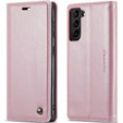 CASEME flip case for Samsung Galaxy S21 FE, Waxy Textupink, pink