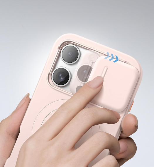 Case for iPhone 16 Pro, Suritch Shockproof, for MagSafe, pink