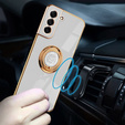 Case for Samsung Galaxy S21 FE, Electro Ring, white