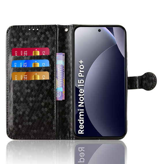 Wallet Rhombus flip case for Xiaomi Redmi Note 15 Pro Plus 5G / Poco M8 Pro 5G