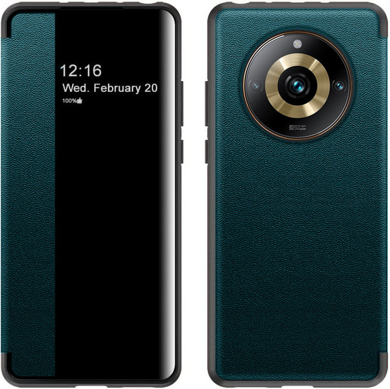 Flap case for Realme 11 Pro 5G / 11 Pro+ 5G, Side View, green