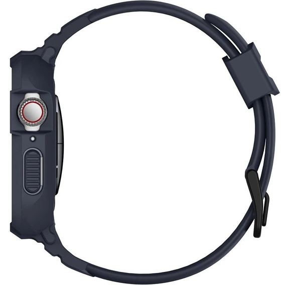 Spigen strap with case for Apple Watch 4/5/6/7/8/9/SE 44/45mm, Rugged Armor Pro, charcoal grey