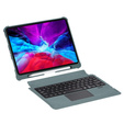 Case + keyboard iPad Air 10.9 4 2020 / 5 2022, TouchPad Pen Slot, green