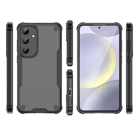 Case for Samsung Galaxy S25+ Plus, Armor Frosted Case, black