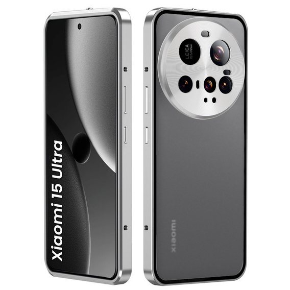 1 x Case for Xiaomi 15 Ultra, Frame Case, silver