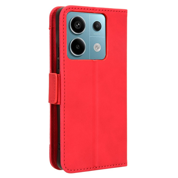 Flip case for Xiaomi Redmi Note 13 Pro 5G, Card Slot, red