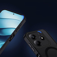 Case for Xiaomi Redmi Note 14 5G, for MagSafe, ERBORD Matt Case, black + Screen Glass
