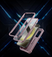 Armored case for Samsung Galaxy S24, Dexnor Full Body (Two Frames), pink