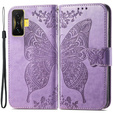 Flip case for Xiaomi Poco F4 GT, Butterfly, purple